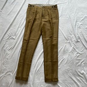 Madewell High-Waisted Linen Ankle Pant - Size 2